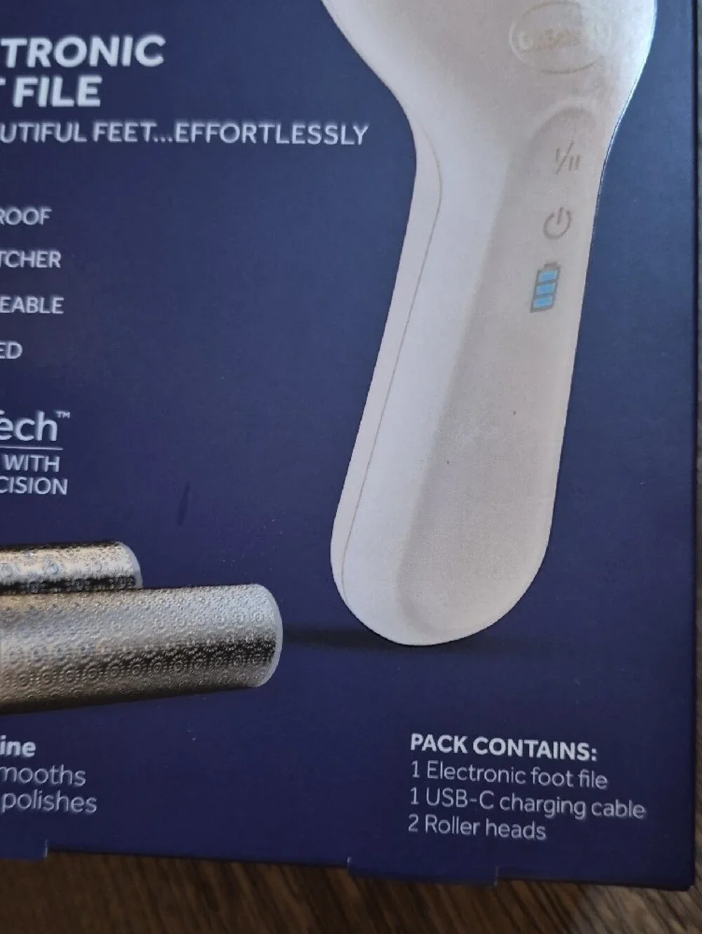 Dr. Scholl's Pedi Perfect Electronic Foot File - Nwt